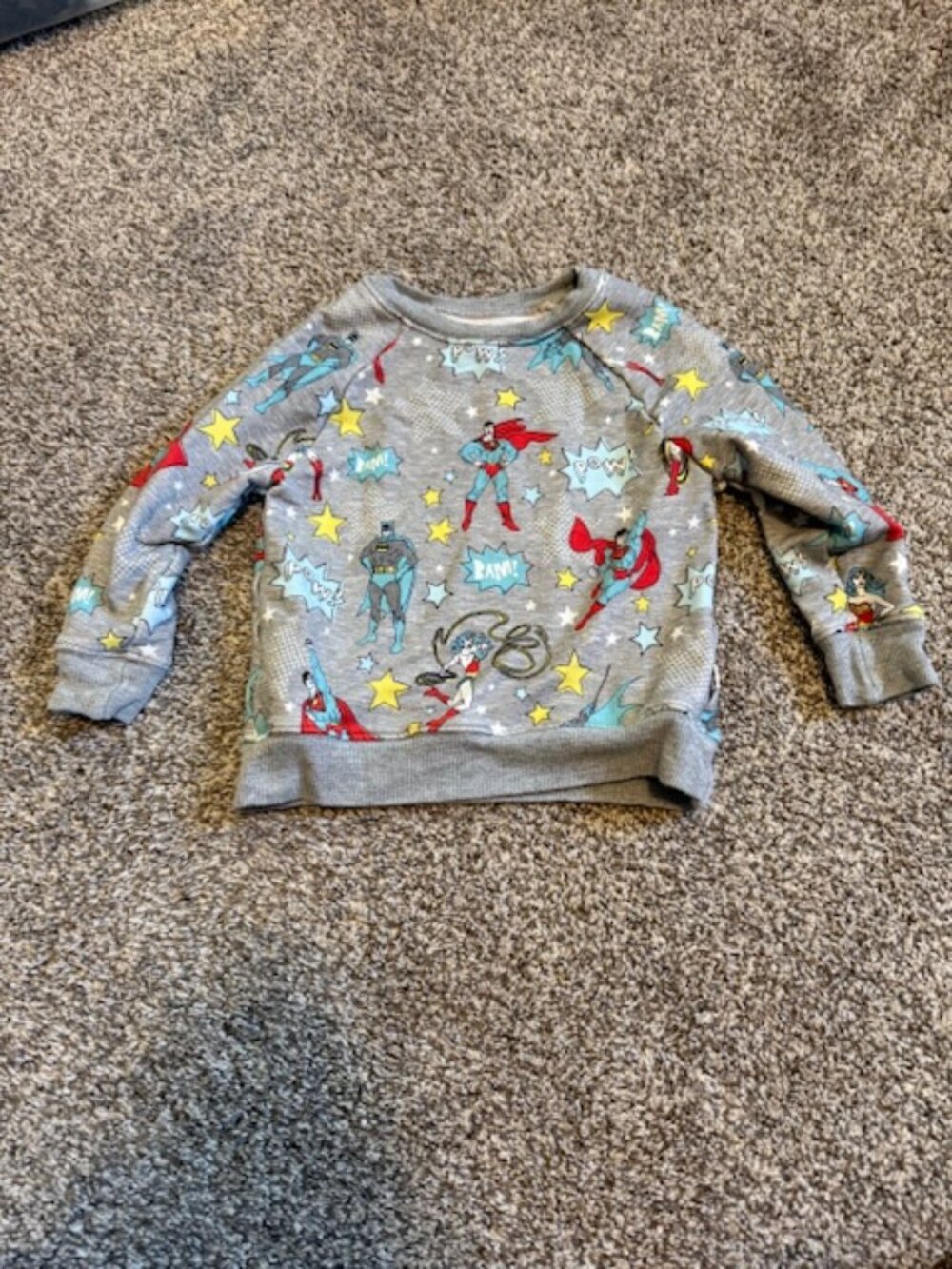 Little Sleepies 2T Superhero Crewnceck Sweatshirt
